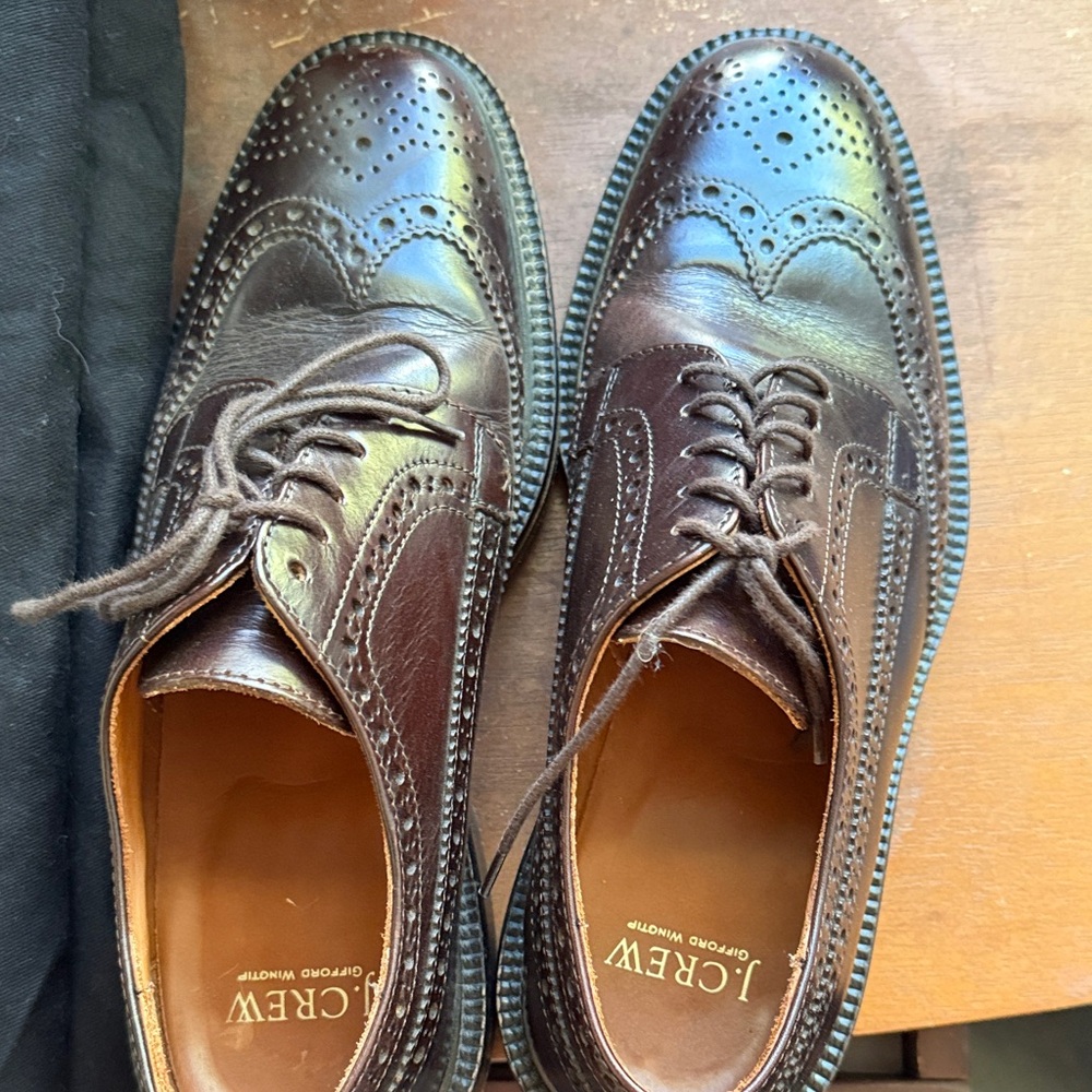J. Crew Men's Dark Brown Leather Oxfords